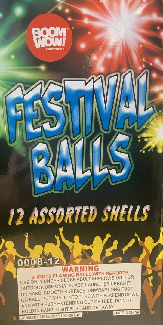 Festival Ball with 12 Assorted Shells
